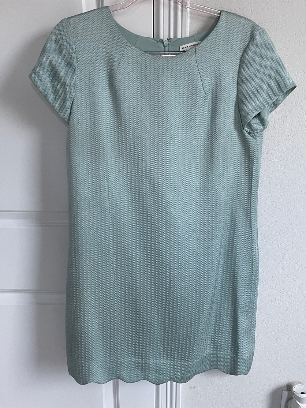 Club Monaco Mint Green Short Sleeve Shift Dress